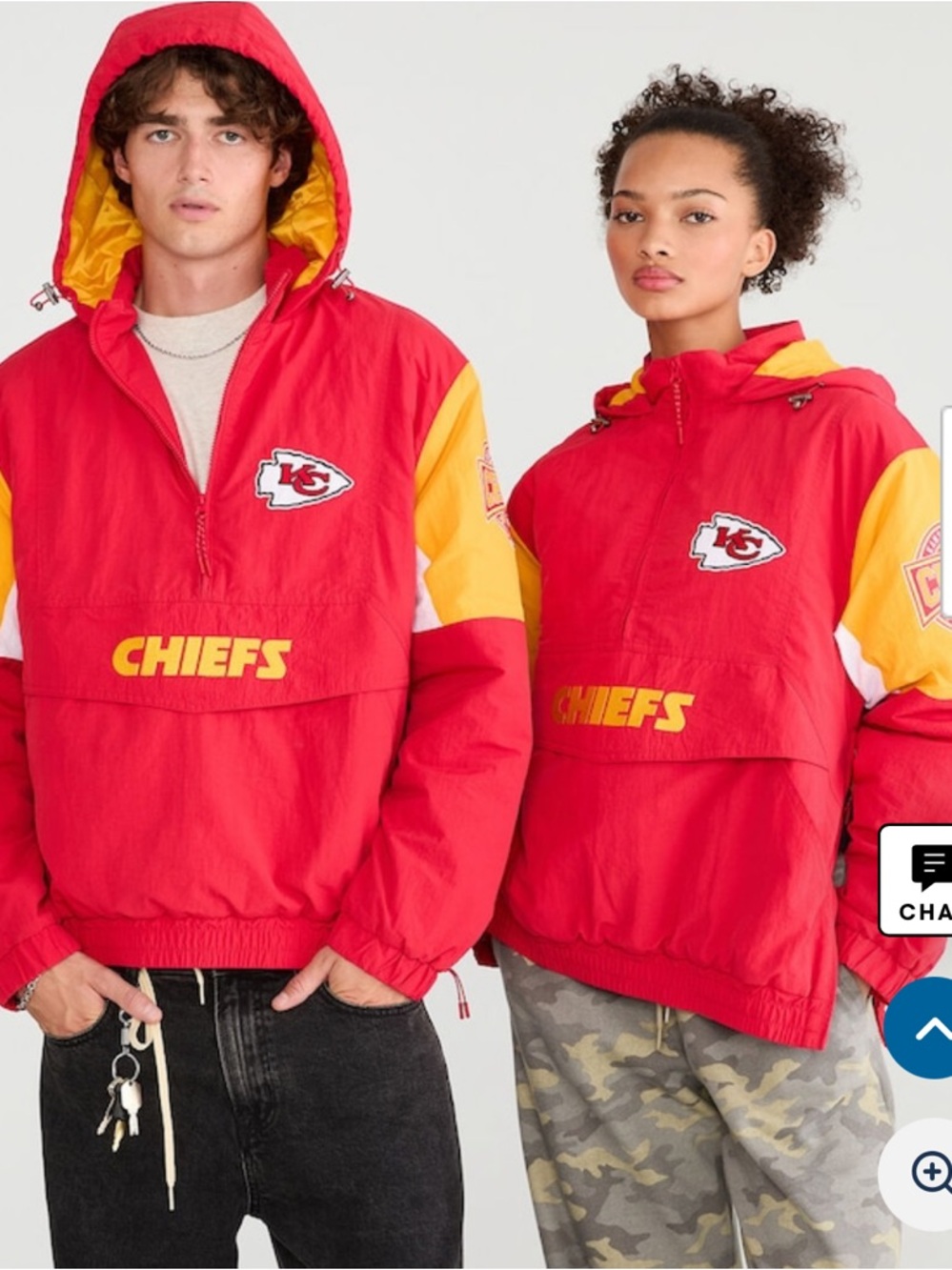 NWT Aeropostale Kansas City Chiefs Hooded Sideline Pullover Hooded Jacket‎ NFL